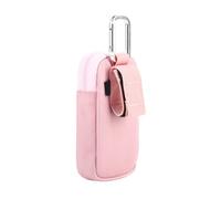 GMBYLBY Bolsa de Almacenamiento portátil para MP3 / MP4 con mosquetón, práctica Ventana Transparente, Estuche de Transporte de Viaje, Bolsa organizadora antigolpes, Cubierta a Prueba de Polvo