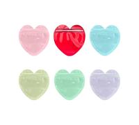 GMBYLBY Bolsa de joyería multiusos con elegante corazón con estilo 300 piezas reutilizables bolsas autocierre para accesorios de boda y regalos