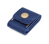 GMBYLBY Bolsas de almacenamiento para púas de guitarra, organizador de piel sintética, Azul Bl, M, Clásico