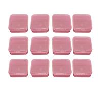 GMBYLBY Cajas de Almacenamiento Coloridas Con 12 Piezas Para Organizar En El Hogar Caja Cuadrada Pequeña Apilable Con Tapa Maleta Multiuso De Colores