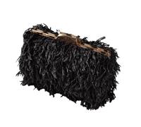 GMBYLBY Clutches Purses for Women Shoulder Crossbody Bags Evening Bag Furry Purses Handbags for Cocktail/Prom/Wedding/Formal Chain Shoulder Crossbody Bag, Negro