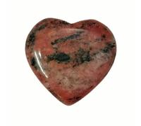 GMBYLBY Collar con colgante de corazón, accesorios para manualidades, joyería con textura de piedra para un estilo único y único, Medium, Cristal, Sin piedras preciosas
