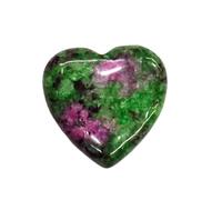 GMBYLBY Collar con colgante de corazón, accesorios para manualidades, joyería, textura de piedra para un estilo único y único, Medium, cristal, No es una piedra preciosa