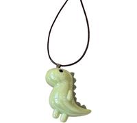 GMBYLBY Collar de dinosaurio con diseño de elefante dulce, gargantilla de cadena larga con colgante de animal único, joyería de moda para, Medium, Resina, No es una piedra preciosa