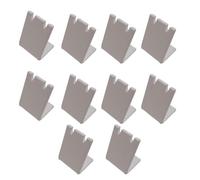 GMBYLBY Conjunto de 10 pantallas de pendientes de acrílico blanco moderno de moda accesorios portátiles para venta al por menor o personalizar el uso diario del estante de almacenamiento de pendientes