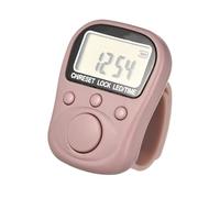 GMBYLBY Contador manual LCD recargable de 6 dígitos con gestión de tareas múltiples de 7 canales y anillos de silicona ajustables para seguimiento de fitness de múltiples canales