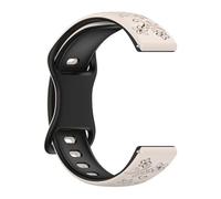 GMBYLBY Correas de silicona de doble color lavables para reloj 7 dispositivos de fitness, mecanismo de liberación fácil, Medium, Silicona, No es una piedra preciosa