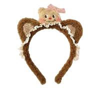 GMBYLBY Diadema de oso peludo para niños, para fiestas, Halloween, festivales de música, accesorios de fotos para niñas