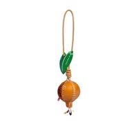 GMBYLBY Elegante colgante de fruta de granada en materiales de cuero suave accesorio para individualizado, Medium, Cuero, No es una piedra preciosa