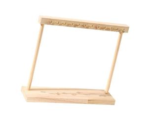 GMBYLBY Estantería funcional de madera maciza para joyas, organizador de collares de madera, gran capacidad, estantes de exhibición para colección personalizada, decoración del hogar, compatible