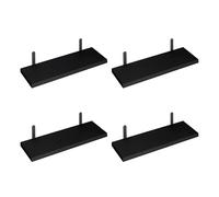 GMBYLBY Estantes flotantes decorativos de 4 capas vintage para montaje en pared, organizadores flotantes para baño, cocina, sala de estar