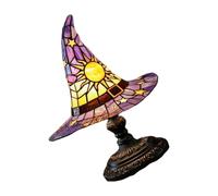 GMBYLBY Forma Mágica De La Forma del Sombrero del Mago Nightlight USB Misterioso Misterioso Lámpara Bruja Brillante Sala Estar Adorno Lámpara Bruja