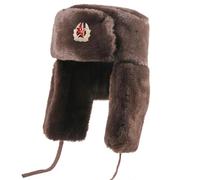 GMBYLBY Gorra de orejeras a prueba de viento, decoración de inspiración soviética, ribete de piel sintética, mezcla de poliéster, gorro unisex para clima frío, gorro soviético para hombres y mujeres