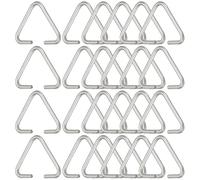 GMBYLBY Juego de joyas de 600 piezas de acero inoxidable resistente triángulos ganchos anillos abiertos para diseños creativos de collares y pendientes