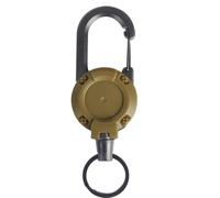 GMBYLBY Llaveros retráctiles con mosquetón antipérdida, soporte para insignias, hebilla antirrobo, cuerda elástica, llavero retráctil, ligero