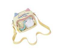 GMBYLBY Lovely Anime Cats Transparent Nylon Crossbody Bag for Students Large Capacity Shoulder Bag Anime Badge Aesthetic Satchel Lovely Cats Themed Shoulder Bag