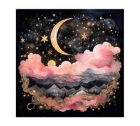 GMBYLBY Mantel de tarots con diseño de flores de luna, tarjeta de adivinaciones, tapiz, astrología, brujería