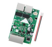 GMBYLBY Módulo de conmutadores Fast Ethernet de 4 Puertos con Indicadores LED y Entrada de voltajes amplios DC5-48V para Dispositivos domésticos Inteligentes Conmutadores Gigabit Ethernet