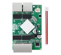 GMBYLBY Módulo de conmutadores Fast Ethernet de 4 Puertos con Indicadores LED y Entrada de voltajes amplios DC5-48V para Dispositivos domésticos Inteligentes Conmutadores Gigabit Ethernet