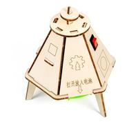 GMBYLBY Módulo de Retorno de Nave Espacial educativa, ensamblaje de Juguete, Proyecto Artesanal para niños, Aprendizaje, Experimento científico, Actividad, Modelo de Nave Espacial de Madera