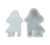 GMBYLBY Molde para velas de silicona con forma de setas, moldes de jabón de silicona para manualidades de resina epoxi que produce jabón para velas decoración yeso decoración setas silicona