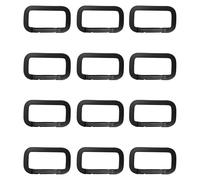 GMBYLBY Mosquetón de aluminio multifuncional, mecanismo de cierre seguro, llavero, perfecto para mochilas, llaves y organización al aire libre, mosquetón de escalada