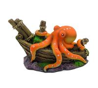 GMBYLBY Octopus Art Simulation Hideouts Funny Cave FishTank Landscaping Camarones Cría Escondite Ornamento