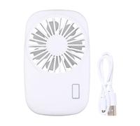 GMBYLBY Precioso ventilador portátil de refrigeración por aire al aire libre, 2 velocidades, manos libres, recargable, USB, para escritorio