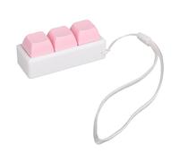 GMBYLBY Probador de Teclas de Juguete con clics de Teclado de 3 Teclas con Luces LED Clics de Teclado para aliviar estrés y Mejorar Enfoque Sonido de Teclas con clics