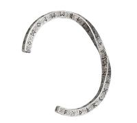 GMBYLBY Pulsera de runas con personalidad, elegante pulsera de runas de acero inoxidable, brazalete giratorio para hombre, joyería abierta