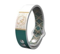 GMBYLBY Pulsera de silicona transpirable que proporciona un fácil acceso a versículos de la Biblia y del Corán en varios idiomas
