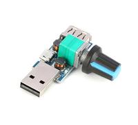 GMBYLBY Regulador de velocidad manual USB 4-12 V 5 W, interruptor de control de velocidad para PC, CPU, ventilador ajustable con conector de botón