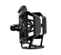 GMBYLBY Soporte permanente de aluminio para botellas de agua para motocicletas, rotación flexible, esquina modificable, ofrece espacio para bidón de 55-85 mm, almacenamiento de equipos de crisis