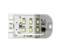 GMBYLBY Tiras de luz LED brillantes para panel de iluminación con textura de PCB, fácil instalación, lámpara de frigorífico para