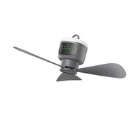 GMBYLBY Ventilador de Camping Hojas Desmontables Batería Recargable 3 velocidades Ajustables Iluminación con Control Remoto para Exteriores y dormitorios Luz de Camping Recargable con Carga USB