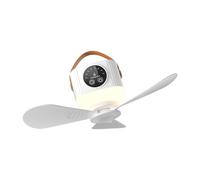 GMBYLBY Ventilador de Techo Remoto Recargable por USB con batería de 3600 mAh / 7200 mAh y Ventilador para Colgar con luz para dormitorios de Camping y Techo de Control de dormitorios
