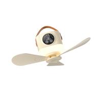 GMBYLBY Ventilador de Techo Remoto Recargable por USB con batería de 3600 mAh / 7200 mAh y Ventilador para Colgar con luz para dormitorios de Camping y Techo de Control de dormitorios