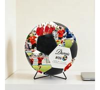 GMDLSK Balón de Fútbol Personalizado con Foto y Nombre Padres, Hijos, Novios y Entrenadores - Detalle para Cumpleaños, Graduación, Aniversario - Recuerdo Deportivo Personalizable