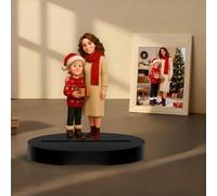 GMDLSK Figura Cartoon Personalizada con Foto - Decoración de Escritorio - Figura Acrílica Decorativa para Hogar y Oficina - Regalo Original para Parejas, Familias y Amantes de Mascotas