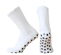 GMDNS Calcetines De Running Para Hombre Mujeres Deportes Al Aire Libre Transpirable Color Sólido Fútbol Calcetines Entrenamiento Antideslizante Silicona Eu39-45 De Fútbol Blanco