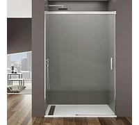 GME Basic Frontales Mamparas de Ducha, 120-125 cm Tamaño, Transparente