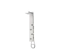 GME Suderland Columna de ducha con grifería bimando de 3 vías y flexo de acero inoxidable 0506 - Cromo / Acero inoxidable / GME