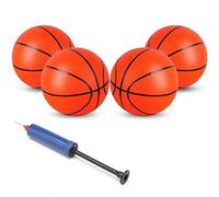 GmeDhc 16CM Pelota Baloncesto, Balon Baloncesto Infantil | Naranja Baloncesto con Bomba, Mini Juguetes Deportivos, para Canasta Baloncesto Niños Exterior Interior