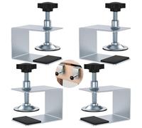 GmeDhc 4 abrazaderas de tornillo pequeñas, abrazadera de mesa ajustable con almohadilla antideslizante, c abrazadera para cajones, armarios