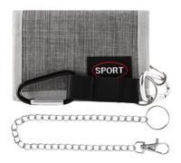 GmeDhc Billetera para Adolescentes y Jóvenes, Monedero para Adolescentes y Chicos con Clip de Cadena, Billetera Plegable para Niños y Hombres de Estilo Neutral, K, 12*8*1cm, Moderno