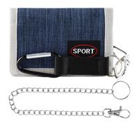 GmeDhc Billetera para Adolescentes y Niños, Monedero para Adolescentes y Chicos con Clip de Cadena, Billetera Plegable para Niños y Hombres de Estilo Neutral, J., 12*8*1cm, Moderno