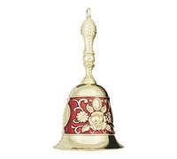 GmeDhc Gsrhzd - Campana de mesa de 1 pieza, diseño clásico, campanas de metal, para la escuela, cena en recepción, servicio de hotel, oración de meditación