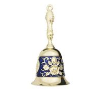 GmeDhc Gsrhzd - Campana de mesa de 1 pieza, diseño clásico, campanas de metal, para la escuela, cena en recepción, servicio de hotel, oración de meditación