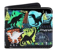 GmeDhc Monedero para niños, cartera para niños y adolescentes, cartera plegable para niños de PU, cartera genial para adolescentes, Dinosaurio A, 11.5 x 9.5 x2 cm, Moderno