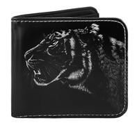 GmeDhc Monedero para niños, cartera para niños y adolescentes, cartera plegable para niños de PU, cartera genial para adolescentes, tigre, 11.5 x 9.5 x2 cm, Moderno